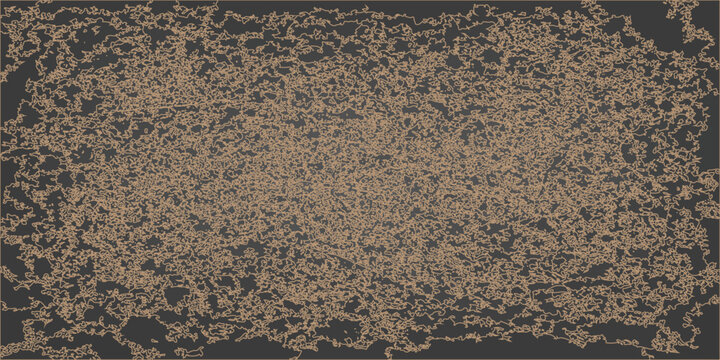 Knitted wool and fabric textures with a visible seam create a rugged landscape resembling travel tracks across a summer beach of sand and stone by the sea