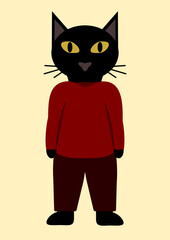 Kot w ubraniu dresowym © PaulinaGrush