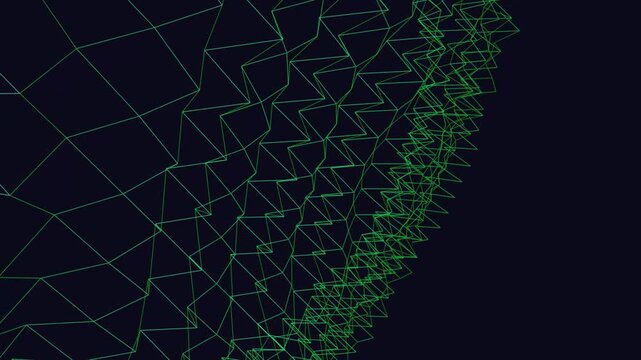 Glowing blue digital vector art featuring an abstract geometric pattern of motion lines and technology textures for a modern business wallpaper backdrop