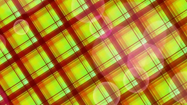 Vibrant Plaid Pattern Video Animation.