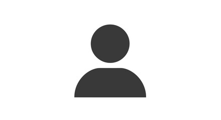 Obraz premium Simple User Icon Symbol Representation.