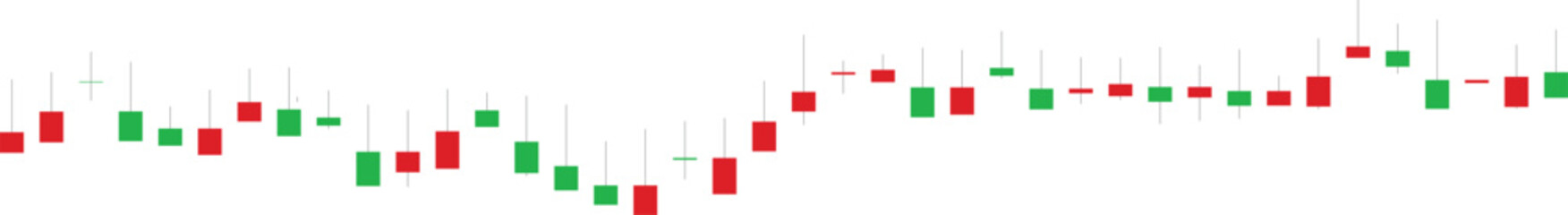 Financial Trading Candlestick Chart Trend Background Vector Illustration
