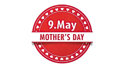 Obraz premium Mother's day celebration on 9th may honoring mothers everywhere