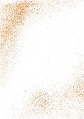 Close up fine desert sand flying isolated on white, background and texture, clipping path, design element, macro