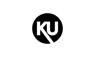 KU initial letter logo or KU monogram