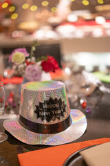 Happy New Year hat decoration