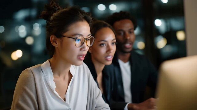 A consultant guiding a startup team through the nuances of working on a brand strategy, employing visual aids and industry insights to effectively position their new brand in a saturated market and