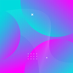Abstract Blue Purple Gradient Background with Modern Geometric Lines