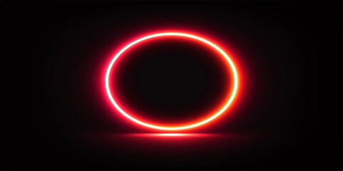 Glowing fiery as a bright solar eclipse ring floating in dark space © HooD