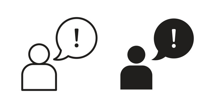 Complaint icons collection glyph and mixed vector Illustrations