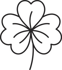 Four Leaf Clover Outline Icon