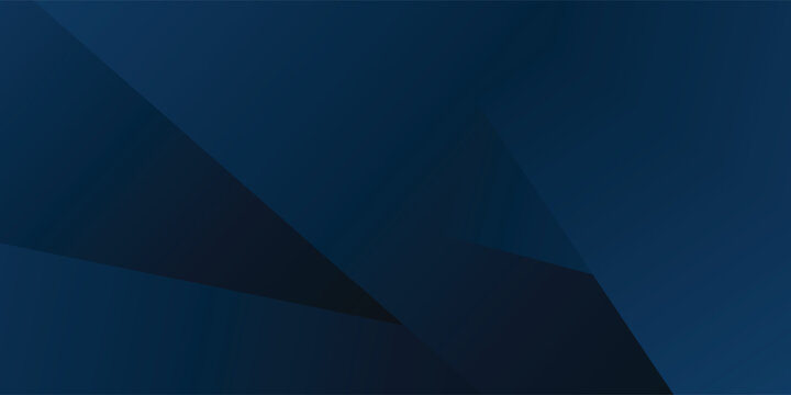 Abstract dark blue geometric background with layered shapes for modern design and presentation