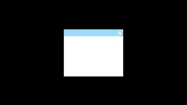 Website Ads Popup Window Animation for Digital Marketing, Online Advertisement and UI UX Presentation