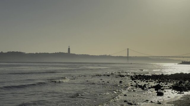 Lisboa Shoreline at Sunset