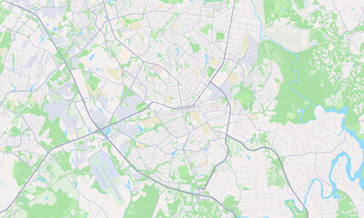Fototapeta premium Manassas Virginia map