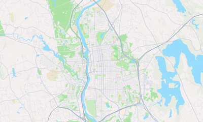 Fototapeta premium Manchester New Hampshire map