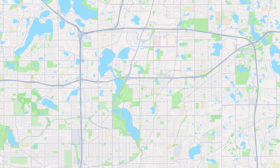 Fototapeta premium Maplewood Minnesota map