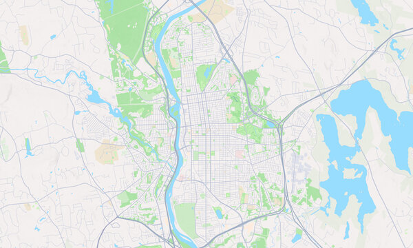 Manchester New Hampshire map