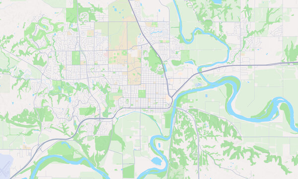 Manhattan Kansas map