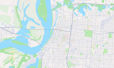 Fototapeta premium Memphis Tennessee map