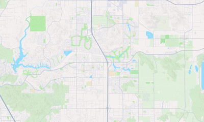 Fototapeta premium Menifee California map