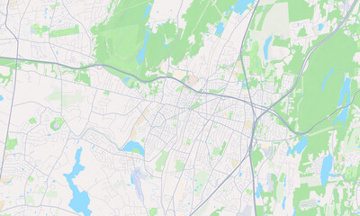 Fototapeta premium Meriden Connecticut map