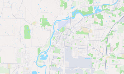 Fototapeta premium Middletown Ohio map