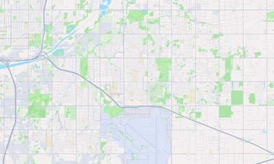 Fototapeta premium Midwest City Oklahoma map