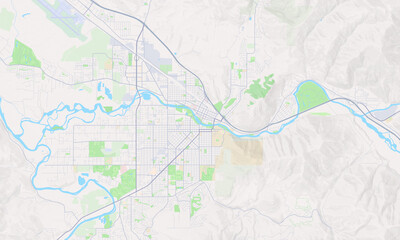 Fototapeta premium Missoula Montana map