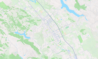 Naklejka premium Morgan Hill California map