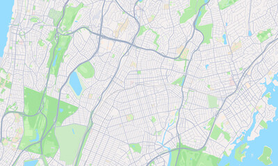 Fototapeta premium Mount Vernon New York map