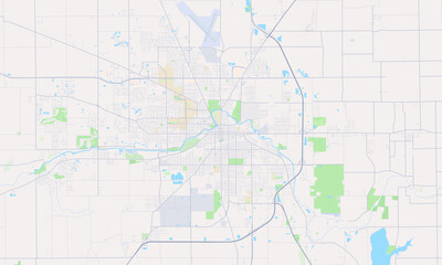 Fototapeta premium Muncie Indiana map
