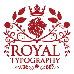 Obraz premium Elegant Floral Luxury Branding Logo Art Illustration