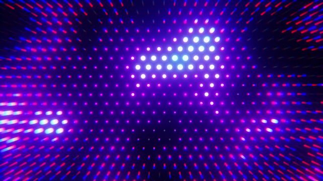 futuristic looping energetic digital dot halftone red and yellow heat map background animation