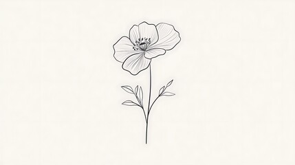 Beautiful flower illustration with dots high resolution photo