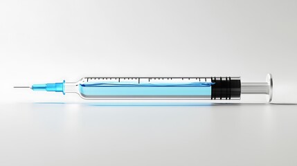 Obraz premium Futuristic Syringes for Medical Innovations and Advanced Healthcare Technology