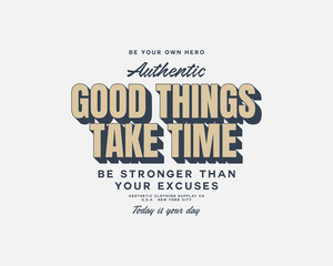 Obraz premium Aesthetic quotes typography Modern streetwear graphic tee design templates