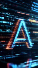 abstract background with glowing lights