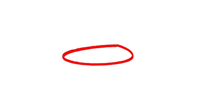 circle round animation, Circle marker with drawing effect, highlighter, design elements, ink brush