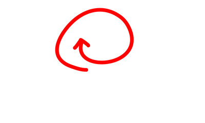 Obraz premium Red Circular Arrow Loop Isolated on Black Background PNG – Refresh Reload Concept
