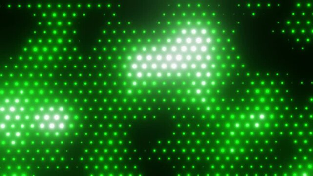 futuristic looping energetic digital dot halftone red and yellow heat map background animation