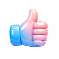Fototapeta premium thumb up icon