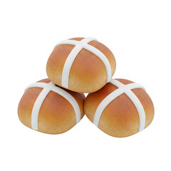 Easter sunday 3d icon - vibrant easter eggs for celebration and holiday design isolated on transparent background