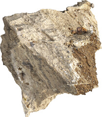 Fototapeta premium Sedimentary Rock Formation Isolated 