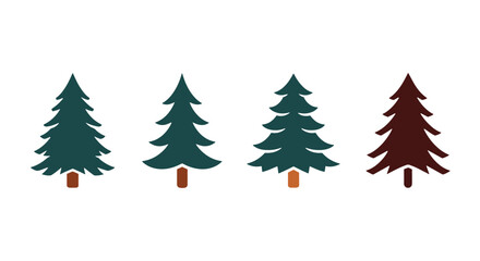 Fototapeta premium White pine Line art abstract dynamic color vector
