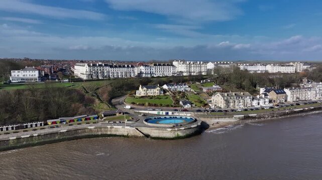 Aerial Video of Filey Yorkshire UK .Filey is a picturesque seaside town in North Yorkshire, known for its stunning beaches, rich history, and family-friendly attractions.