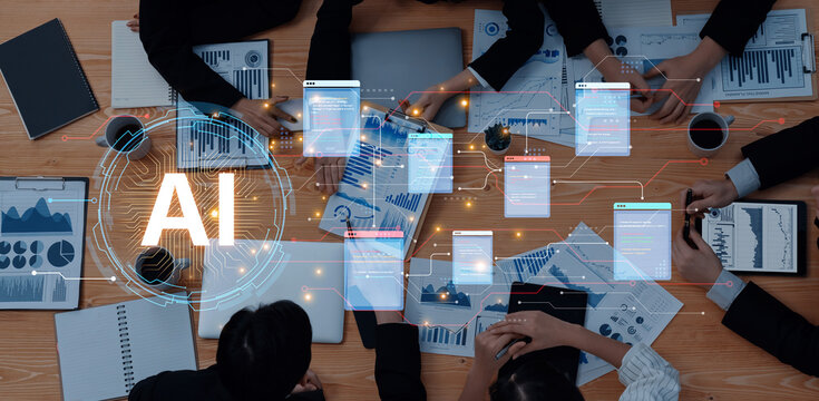 Futuristic software development concept featuring AI pair programmer, automated AI code generation, and real-time AI debugging. Ideal for DevOps and tech AI innovation. Corpus