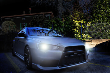 Drift car at night graphic © Daniel