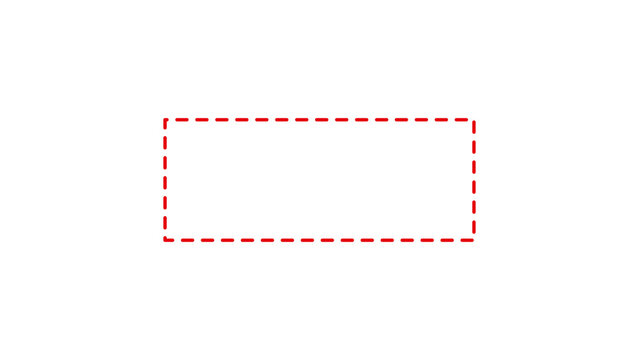 Dotted line rectangle frame icon on transparent background. ,selection box outline, border frame dotted line icon isolated on transperent screen