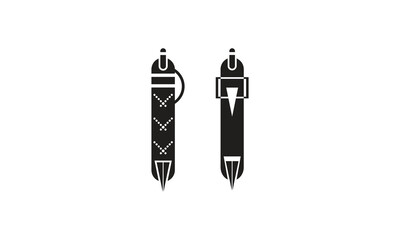 Creative pen vector symbol, unique suitable design for study